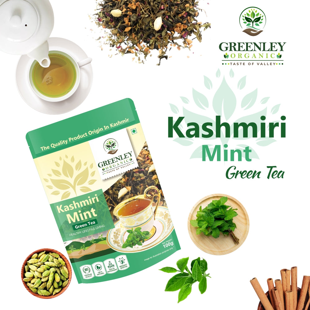 Kashmiri mint green tea