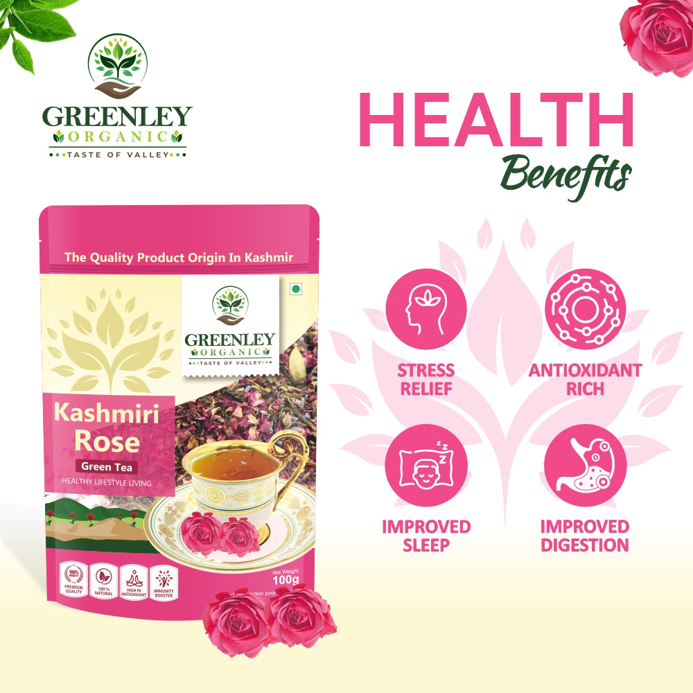 Kashmiri rose green tea