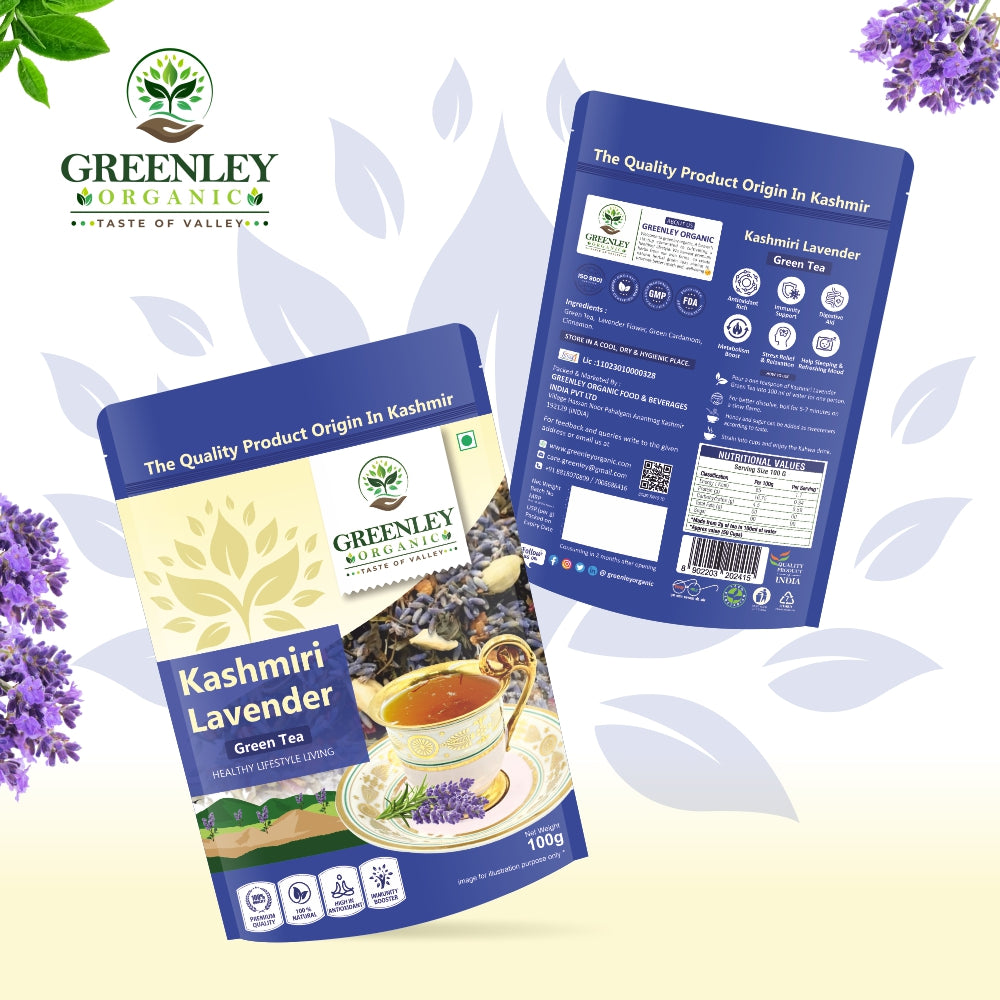 Lavender green tea