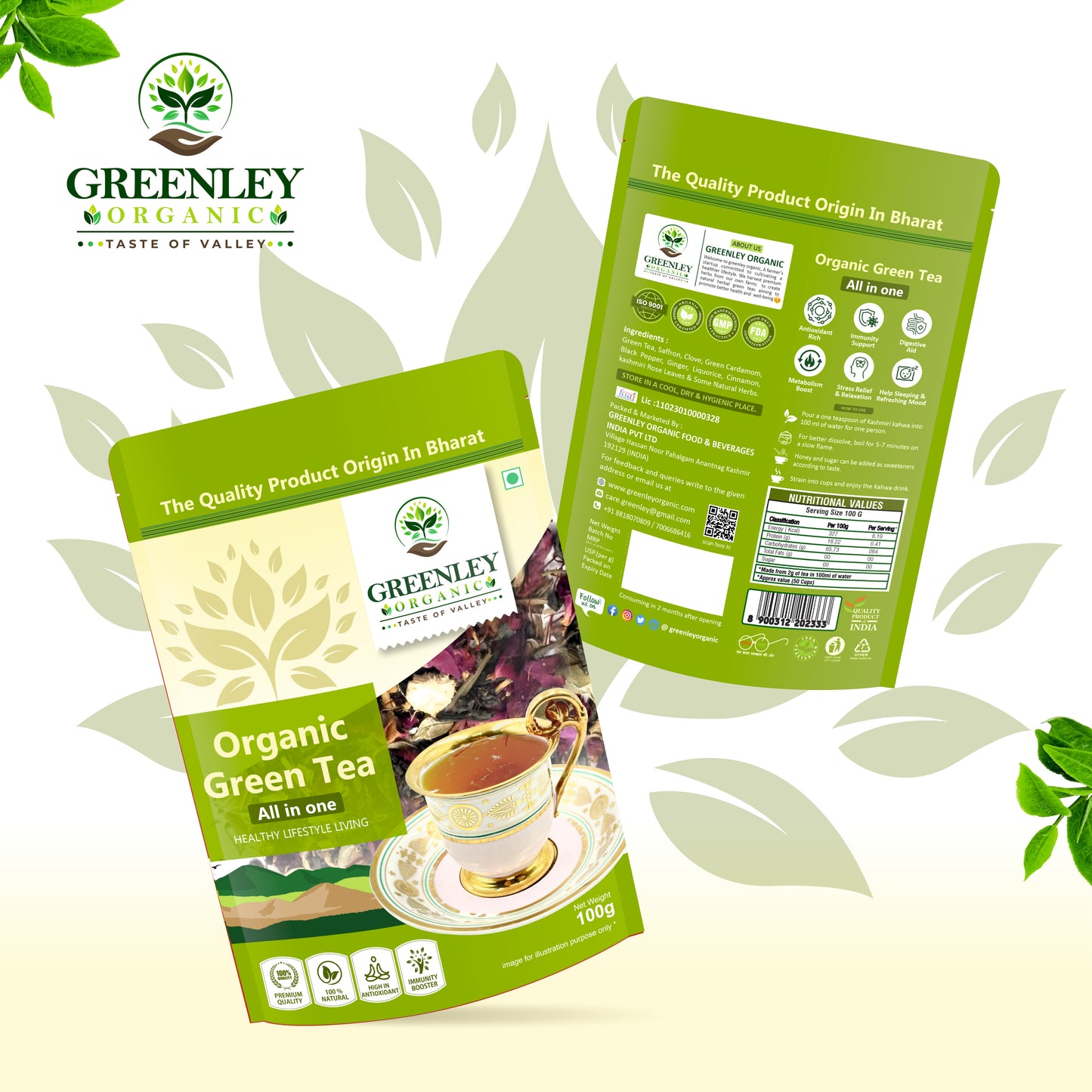 All in one green tea