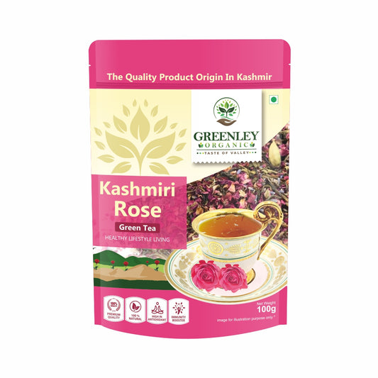 Kashmiri rose green tea