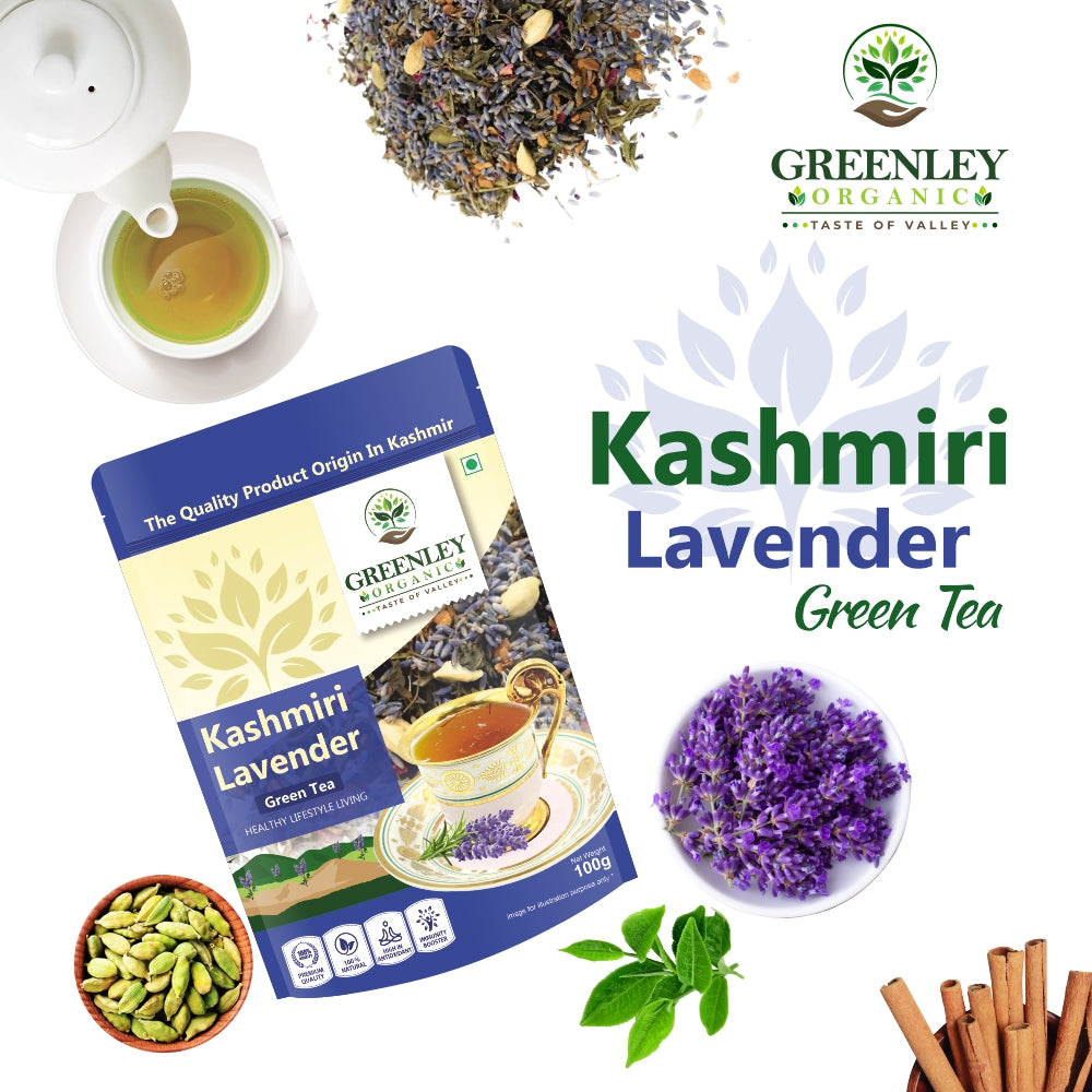 Lavender green tea