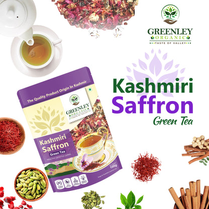 Kashmiri saffron green tea